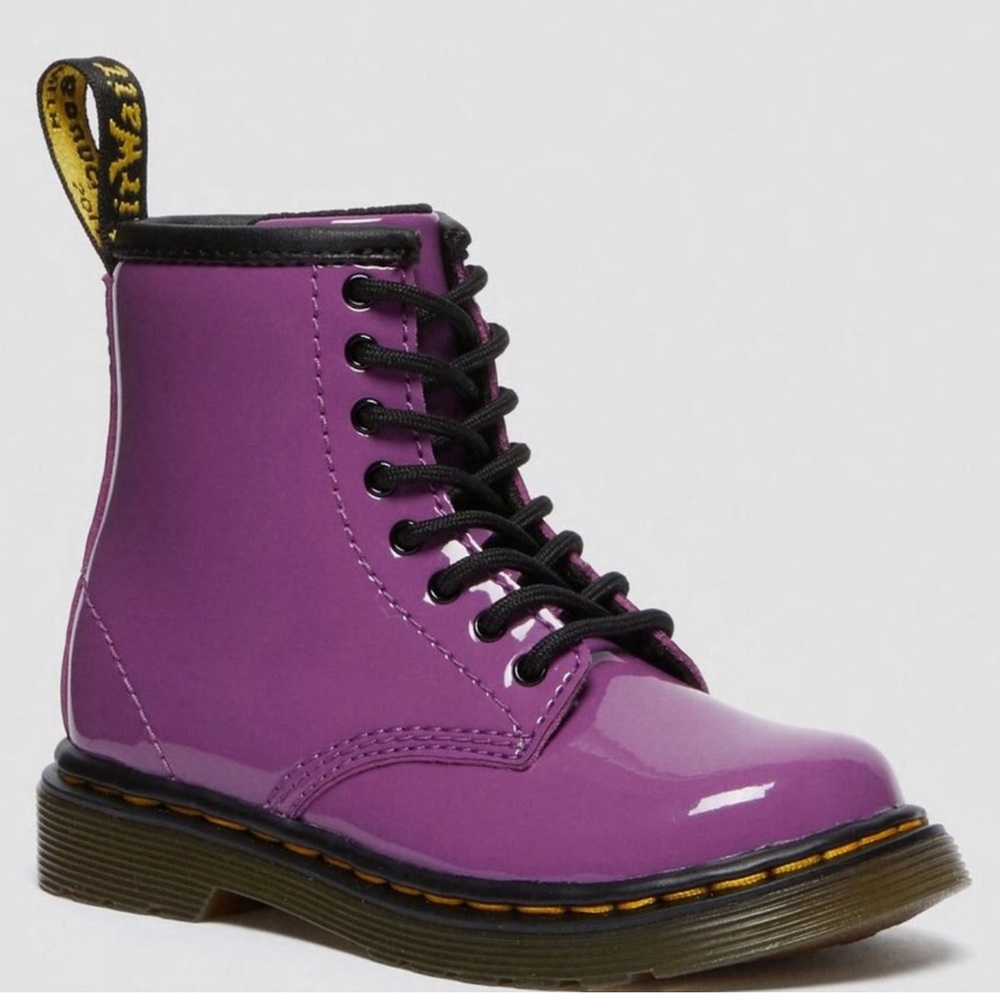 Dr. Martens 1460 Patent Leather Lace Up Boots